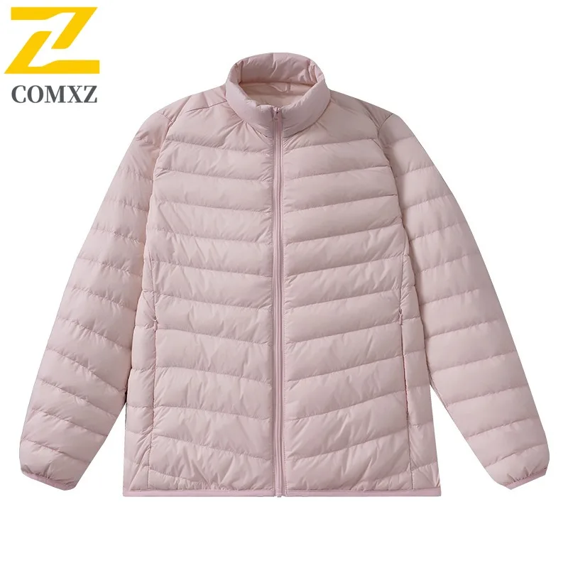 COMXZ Men Cotton-Padded Jacket New Casual Street Hiking Warm Lightweight Outdoor Padded Jacket Minimalist Snow Winter Jacket