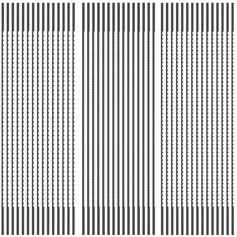 【HOT】45Pcs Plain End Scroll Saw Blade Set Durable Wood Cutting Scroll Saw Blade Replacement 5 Inch For Cutting Wood Plastic