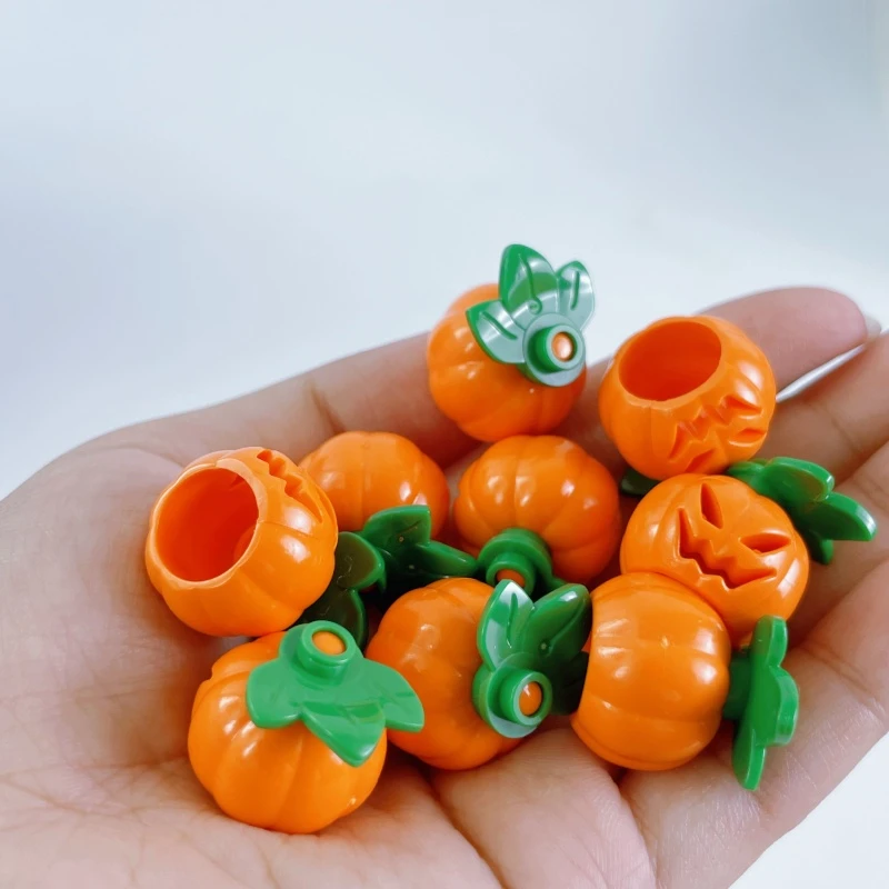 MOC Building Block Accessories 9pcs Pumpkin Halloween gifts  DIY Educational Toy for Kids Desktop decoration Scenes Birthday