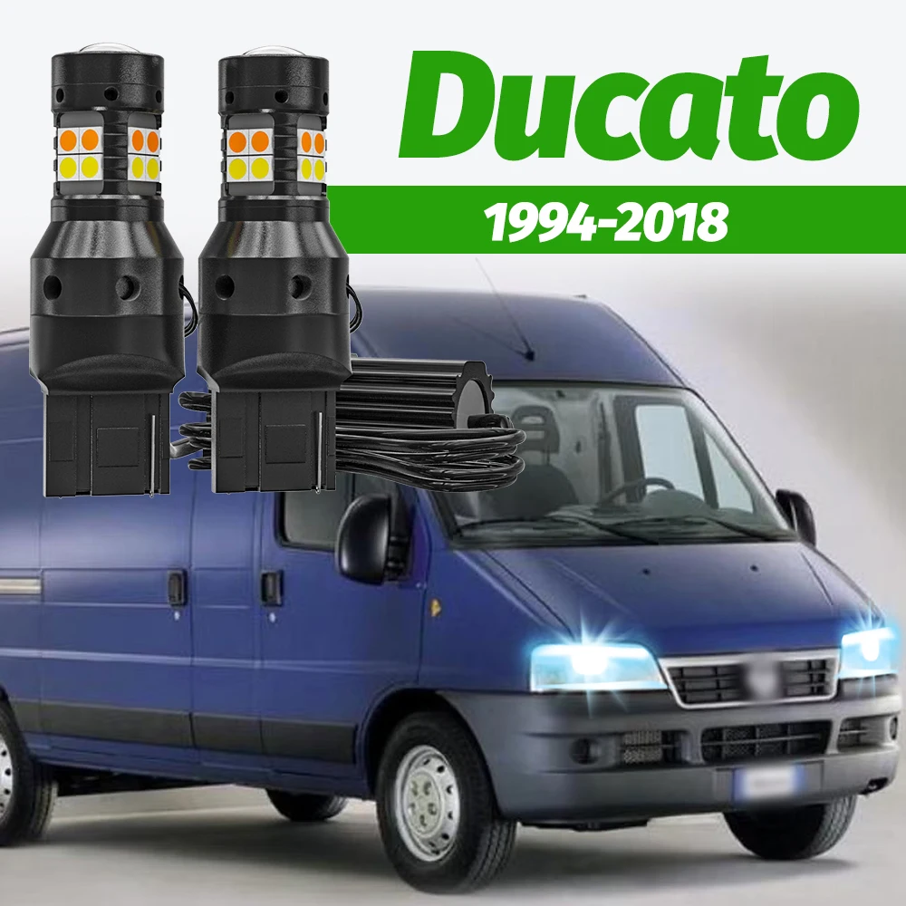2 Stück Dual-Mode-Blinker + Tagfahrlicht-Zubehör LED DRL für Fiat Ducato 1994-2018 2012 2013 2014 2015 2016 2017