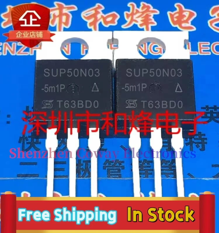 

10PCS-30PCS SUP50N03-5M1P 50A/30V MOS TO-220 In Stock Fast Shipping