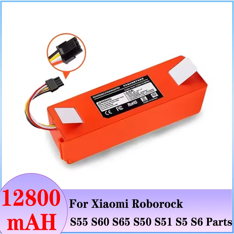 14,4 V 6500 mAh Li-Ion Akku Staubsauger Zubehör für Xiaomi Mi SDJQR01RR SDJQR02RR SDJQR03RRE35 Xiaowa C10 E20 E35 Roboter
