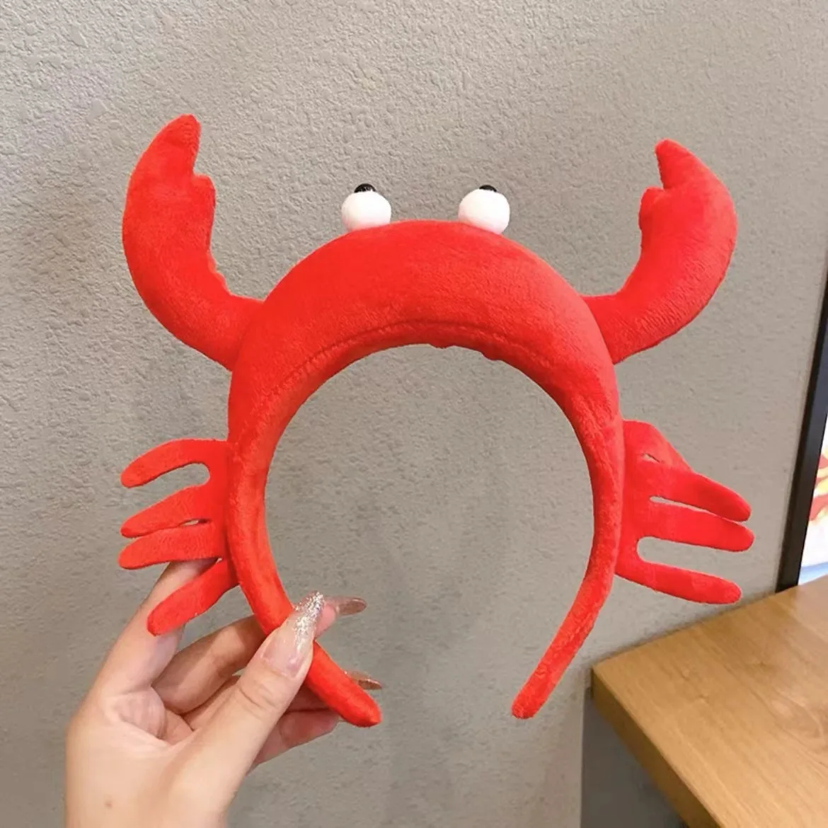 Dinosaur crab hair band for women washing face, super cute and cute cartoon funny headband, hair clip, hair bundle headwear