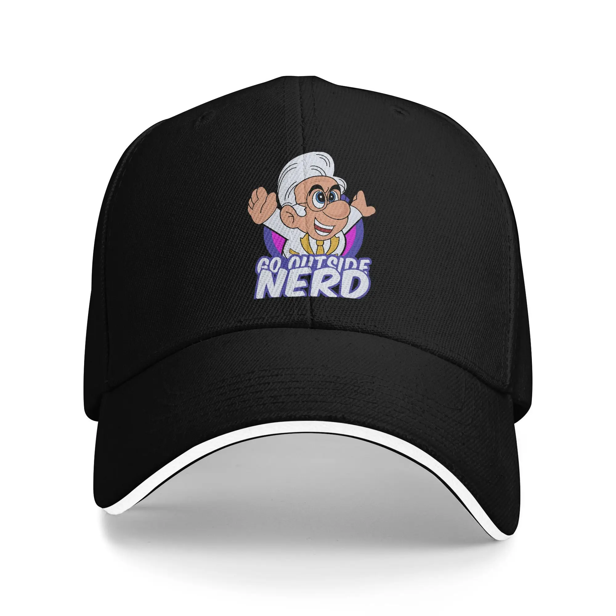 

Summer Go Outside Nerd Baseball Cap Outdoor Gym Stylish Design Sun Hip Hop Hats Unisex-Teens Adjustable Baseball Caps