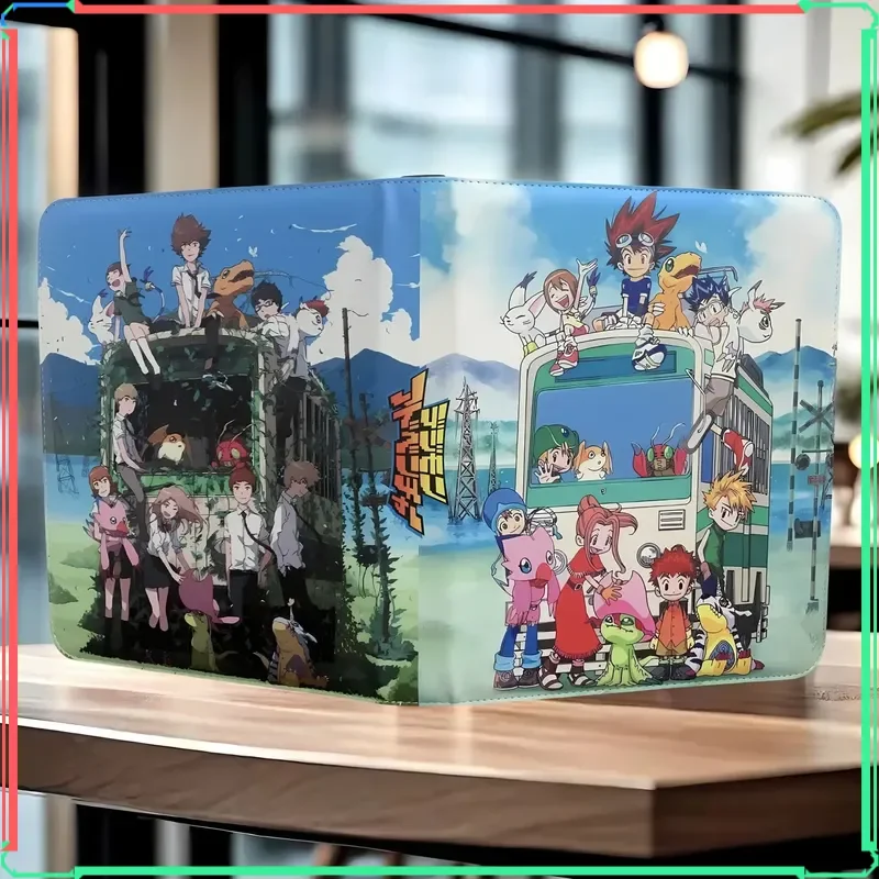 

400/900pcs Digimon Adventure Card Album Book Folder 4/9 Card Slots Collections Zipper Double Pocket Zipper Binder Card Holder