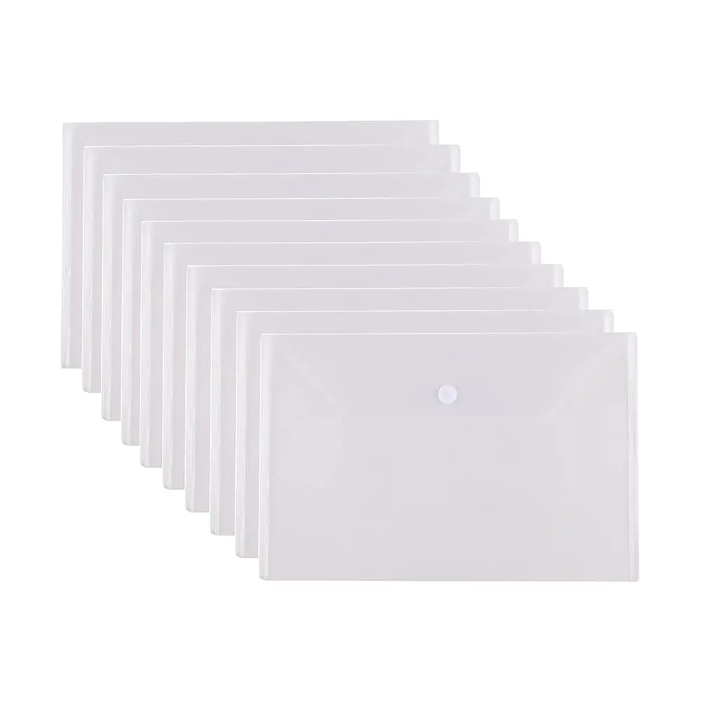 

Free Shipping-11 x 17 Clear Large Plastic Envelopes Document File Storage Holder 10 Pack Hook Loop Closure