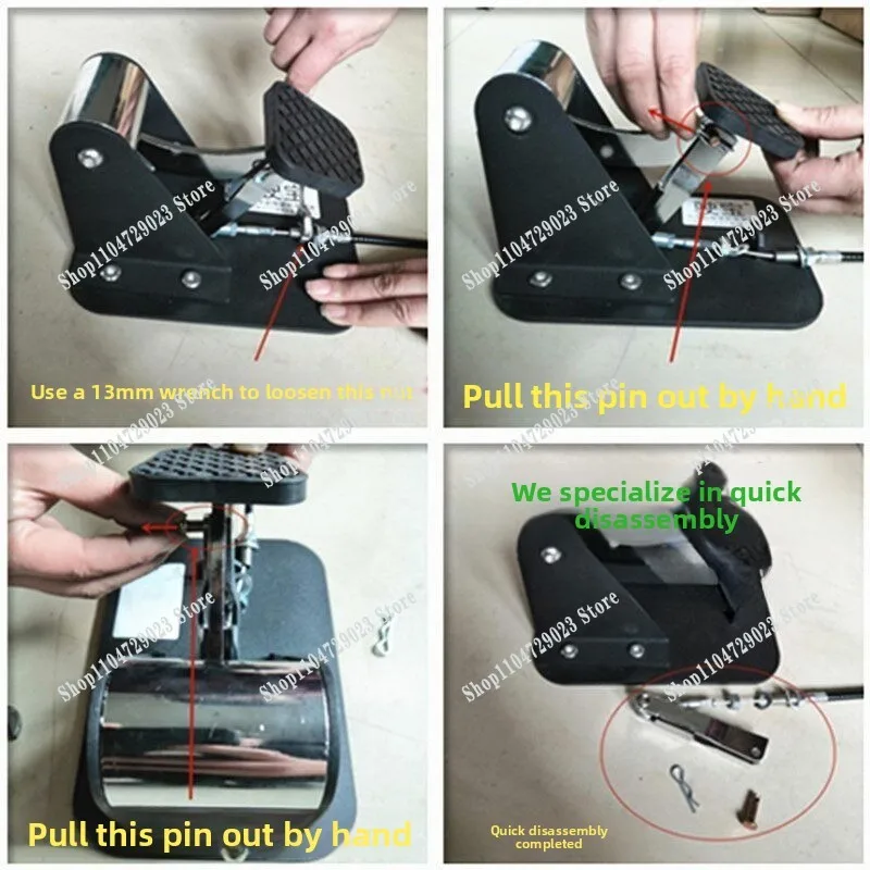 2026 new car auxiliary brake device quick release bracket stainless steel general coach  home non-punching co-pilot brake tool