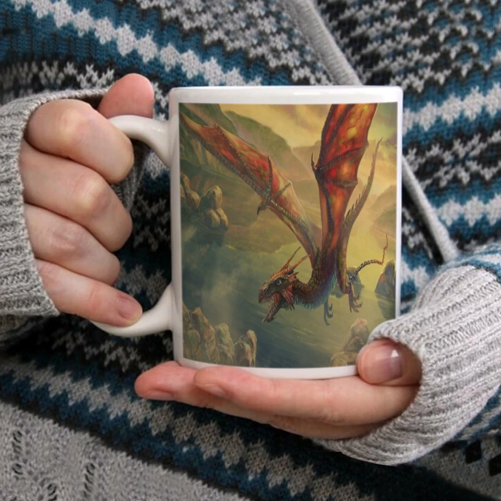 

Game Dragons Dogma 11oz Afternoon Tea Mug Multifunctional Ceramic Coffee Mug Porcelain Coffee Cup Drinking Cup