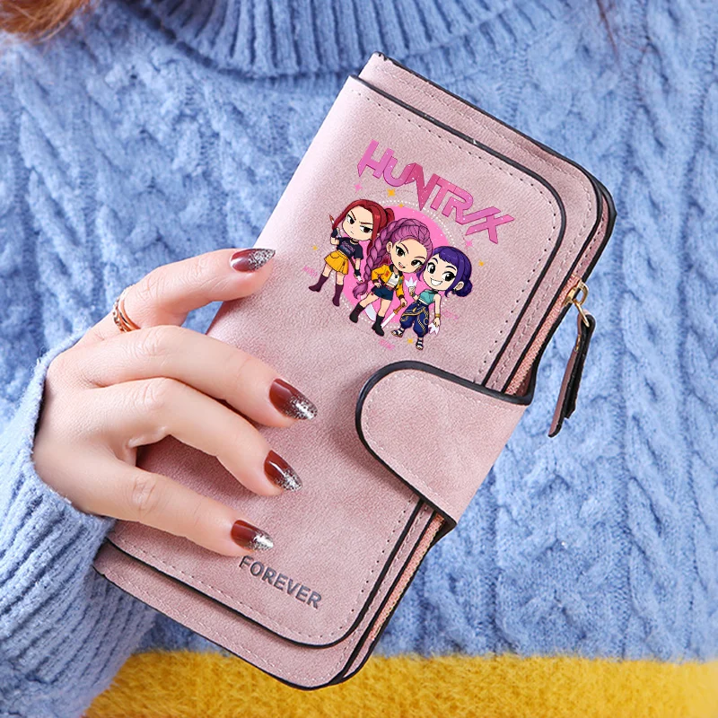 

Kpop охотники на демонов модные кошельки Zoey мультфильм аниме узор женский кошелек милые кошельки для девочек уличный портативный кошелек подарки для вечеринки