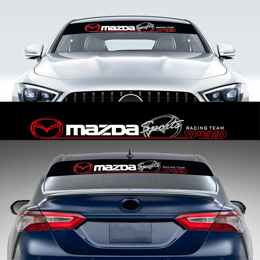 Automobile front and rear windshield sunshade decorative sticker For Mazda 3 5 CX-3 CX-4 CX-5 CX-7 CX-9 Axela 6 RX8 7 MS MX3 MX5