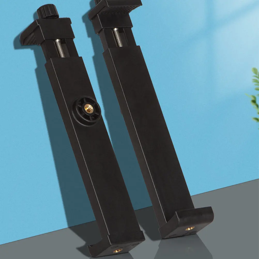 

Tablet Holder Clip 12.9 Inch Solid Material Tripod Tablet Mount Attachment Stable Secure Clamp for Travel Office Use