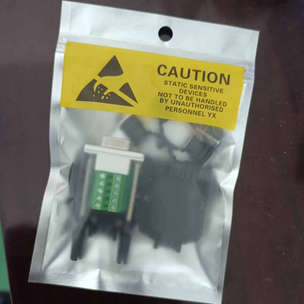 موصلات Dsub 9 دبوس مجانية لحام مجانية مع غطاء غطاء شل للكابلات التسلسلية DIY