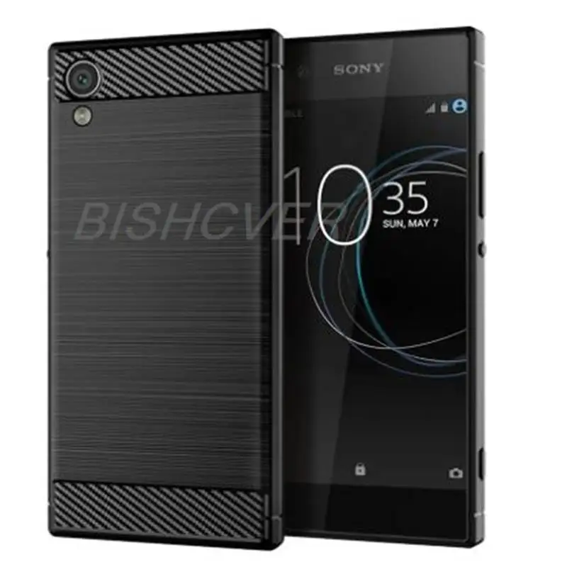 Carbon Fiber Brushed Shockproof Soft Cover For Sony Xperia XA1 Plus G3412 G3416 G3426 G3412 G3421 5.5\