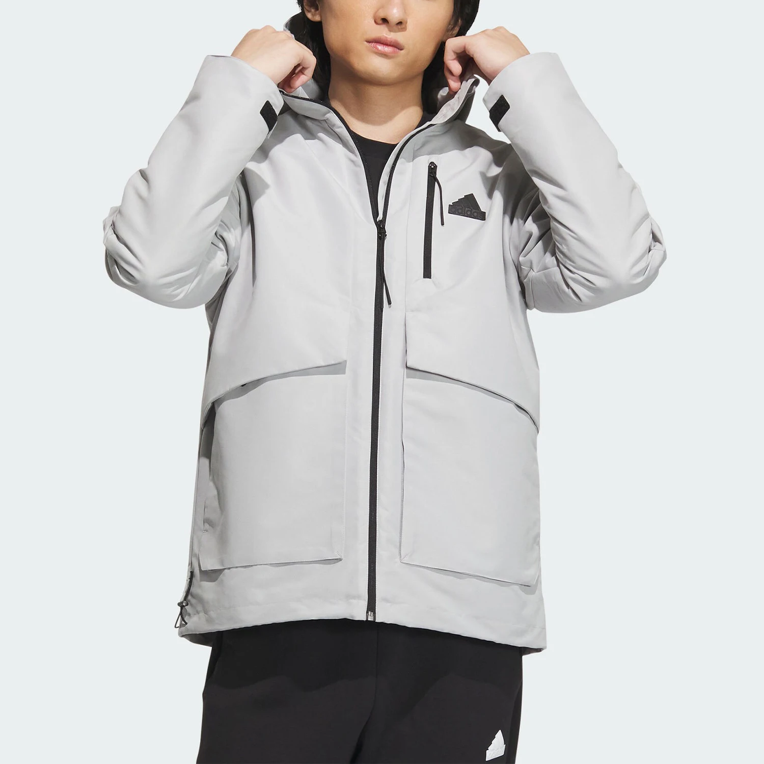 

Adidas подлинная новая мужская свободная флисовая спортивная куртка с капюшоном IT3953