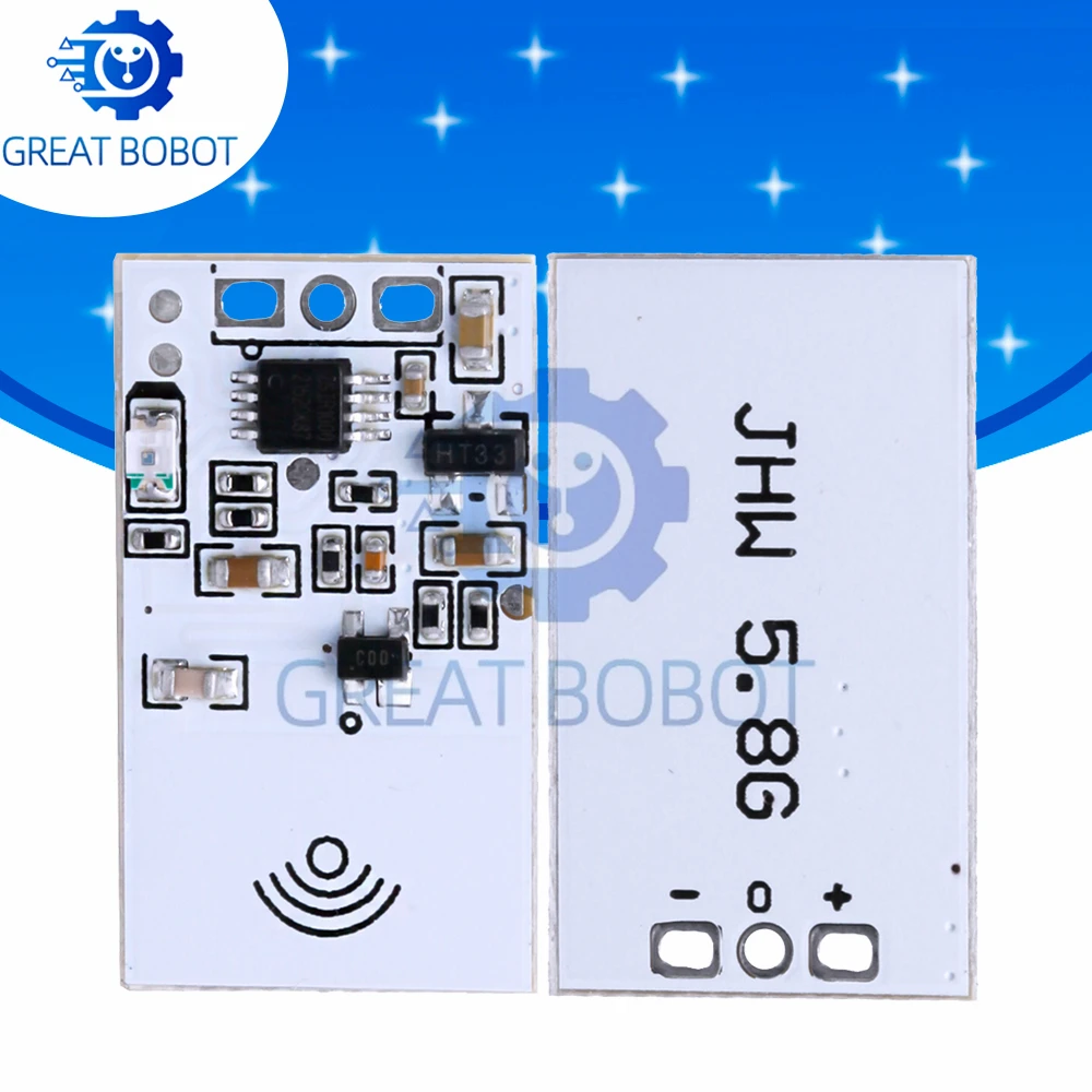 5.8GHz Fixed‑Frequency Microwave Radar Sensor Smart Detection Module for Security Alarm & Lamp Control