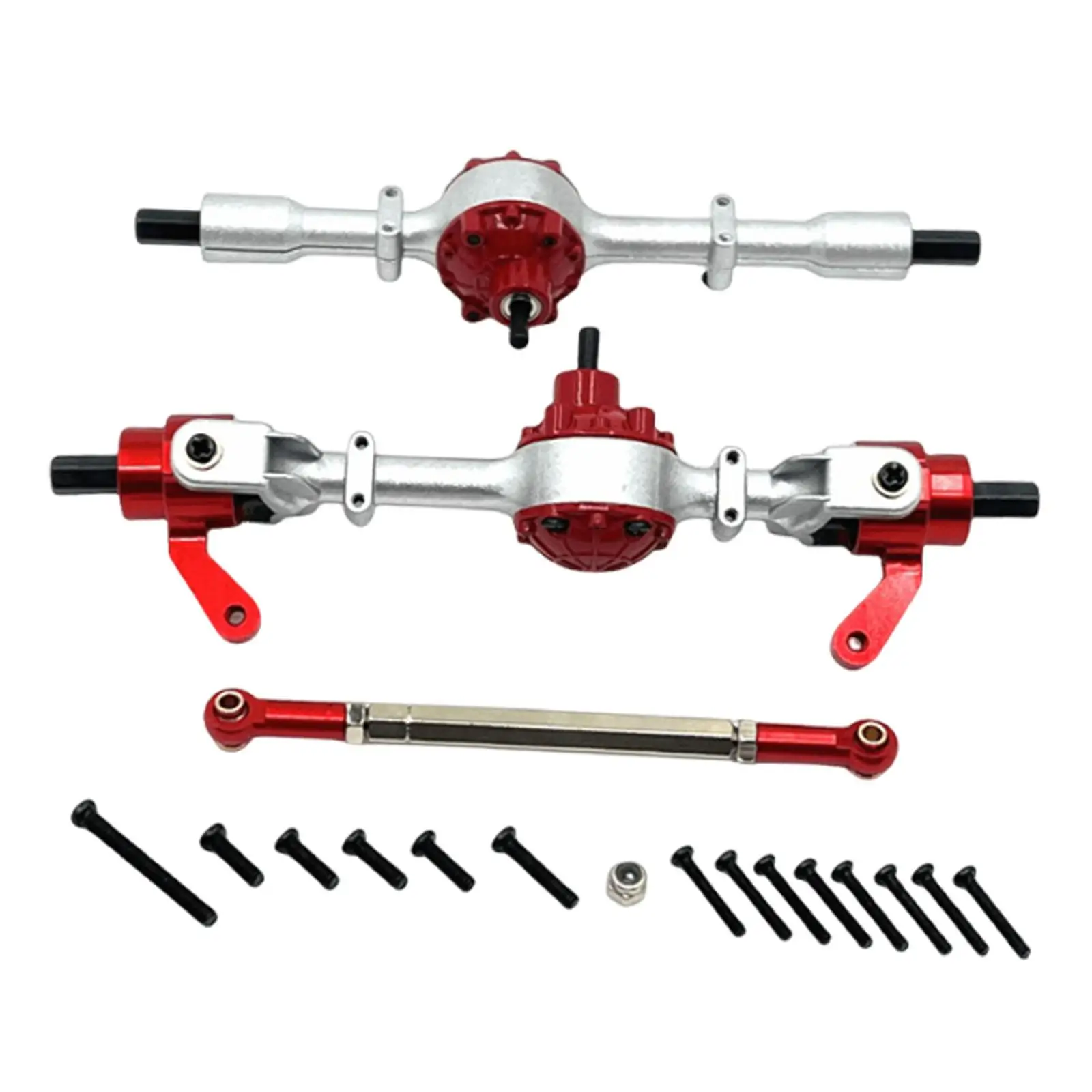 1/16 RC Car Front Rear Axle Set Durability Replace Premium Sturdy Professional Practical Accessory Front Rear Bridge for C44 C34