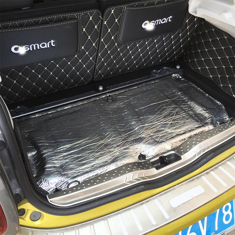 ل Smart 451 fortwo Smart 453 fortwo forfour سيارة الصوت المميت حصيرة الضوضاء غطاء محرك السيارة العزل التخفيت ل هود المحرك ملصق