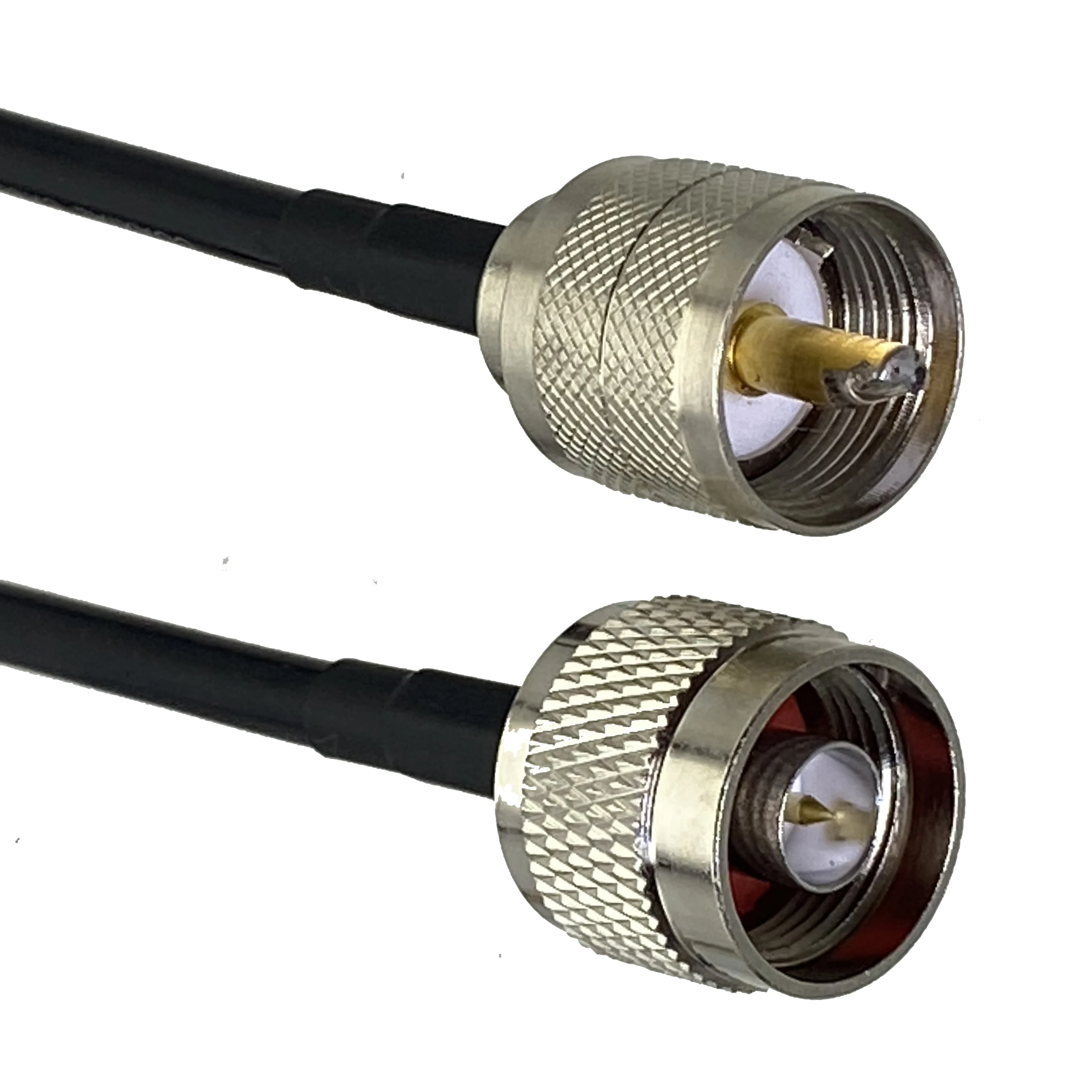 RG58 Cable N Male Plug to UHF PL259 Male Plug Connector Crimp RF Coaxial Jumper Pigtail Straight 6inch~20M