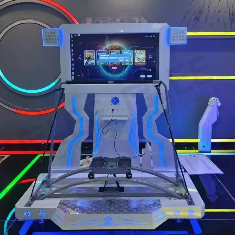 Guangzhou Amusement Park Simulator 9d Skiing Game Machine Sports Fitness Entertainment VR Ski Machine