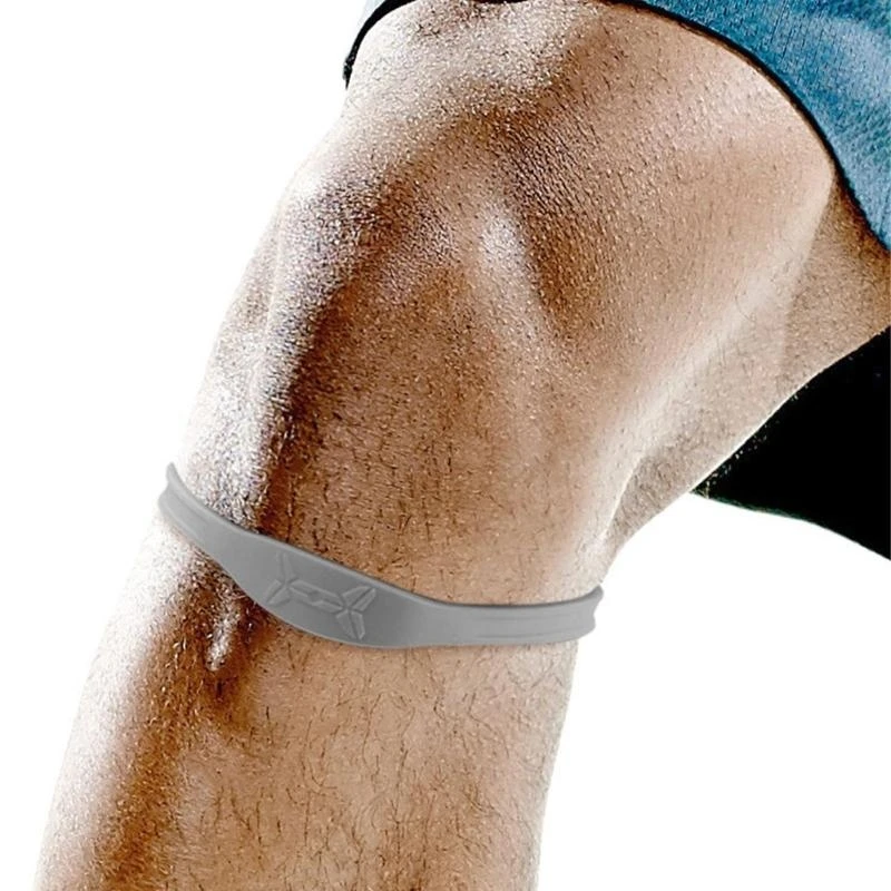 

2Pieces Patella Knee Wrap Silicone Patella Tendon Knee Strap Shock Absorption for Soccer Basketball Baseball