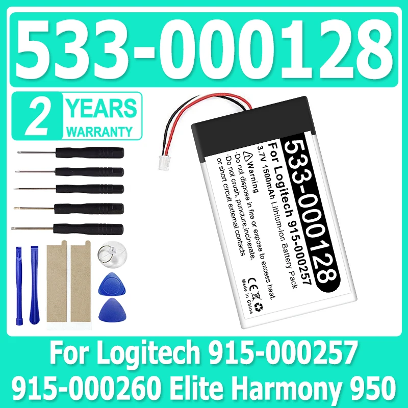 

Новый аккумулятор 3,7 В 1500 мАч 533-000128 CP-SP950 для Logitech 915-000257 915-000260 Elite Harmony 950 Batteria + бесплатные инструменты