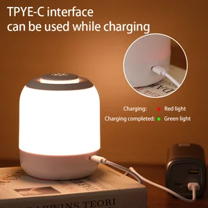 USB Led Night Light portable, touch lamp, lamp lamp, bedside lamp, bedroom lamp with touch sensor, LED light for children, gift 6 MAIN SALES SAIL KEY - №5