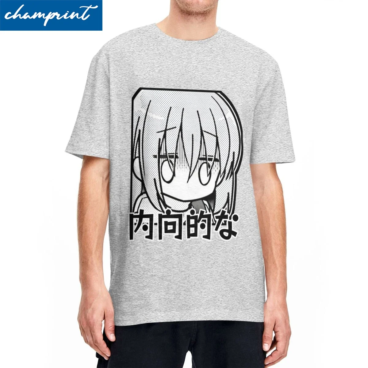 Bocchi The Rock! Manga T Shirts for Men Women Cotton Funny T-Shirts Round Collar Tee Shirt Short Sleeve Tops Summer