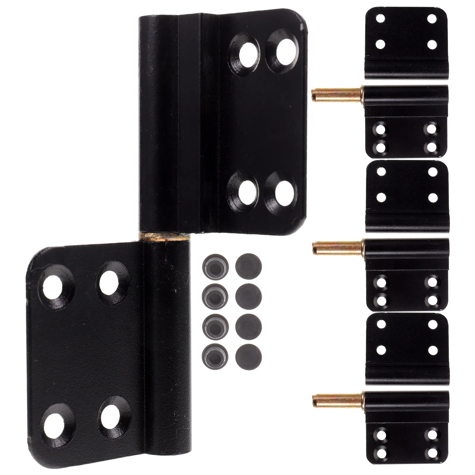 4Pcs Heavy Duty Aluminum Alloy Door Hinges for Bathroom Interior Exterior Adjustable Door Hinge Replacement Smooth Flexible