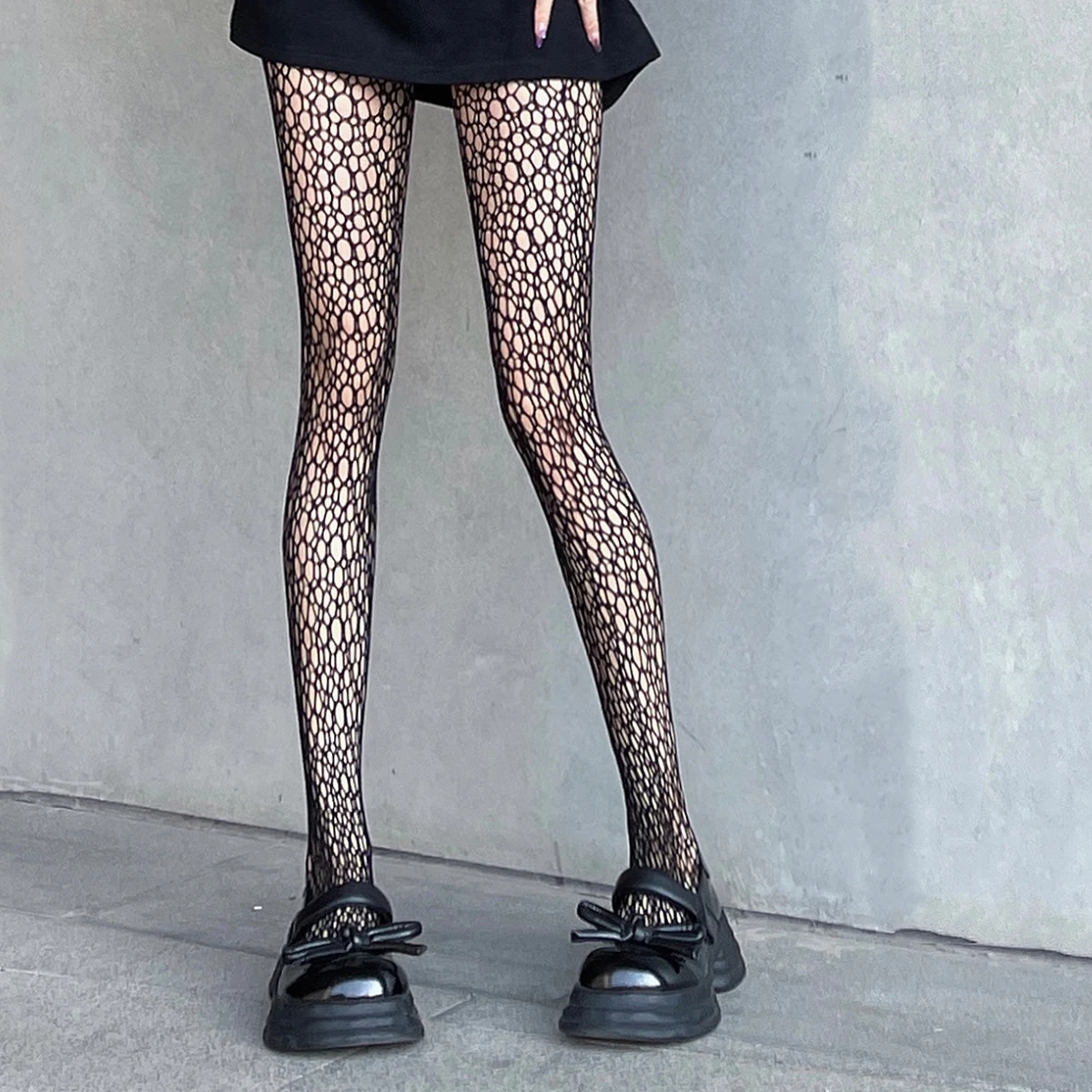 High Waist Fish Net Lady's  Wetlook Net Socks Dance Love High Waist Hottie Size Plus Cosplay Nude Pantyhose Sheer High Quality