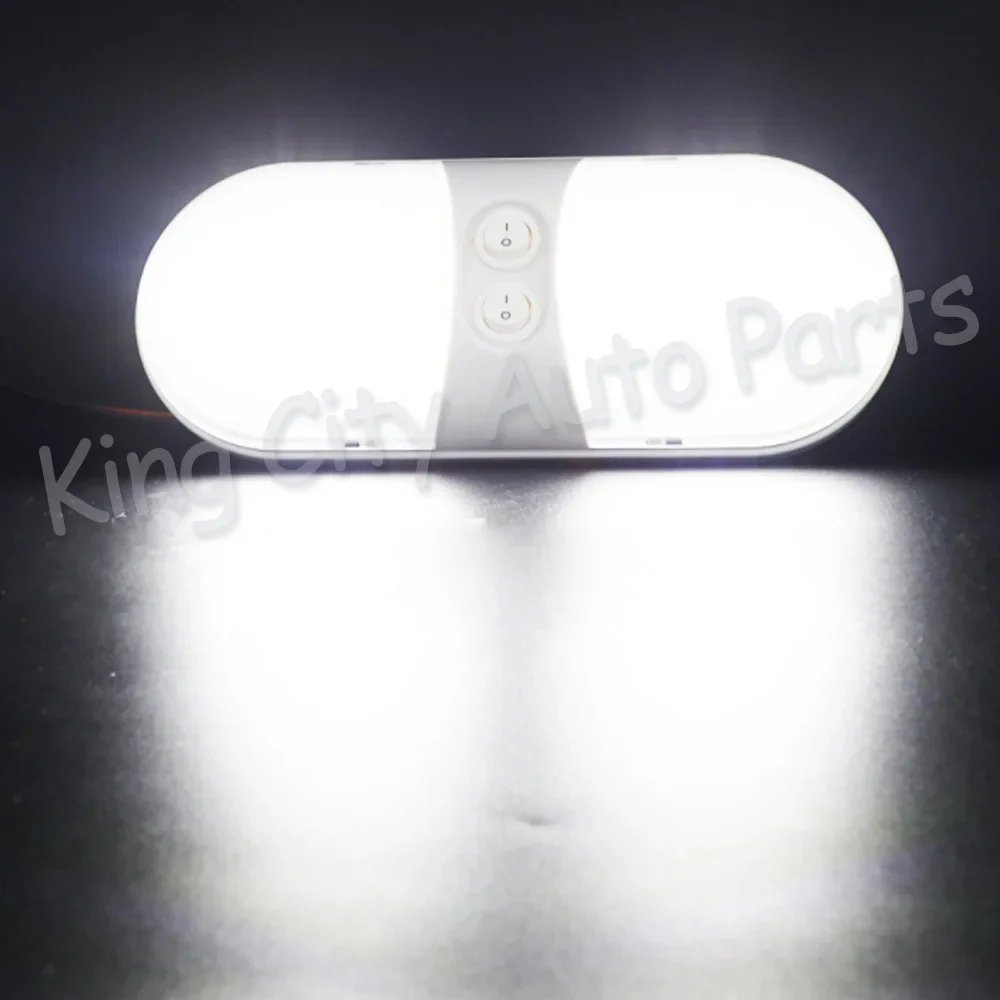 

1PCS For Trailer LED Double Dome Interior Light Roof Ceiling Reading Dome Light Lamp Overhead Lamp Reading Interior Light