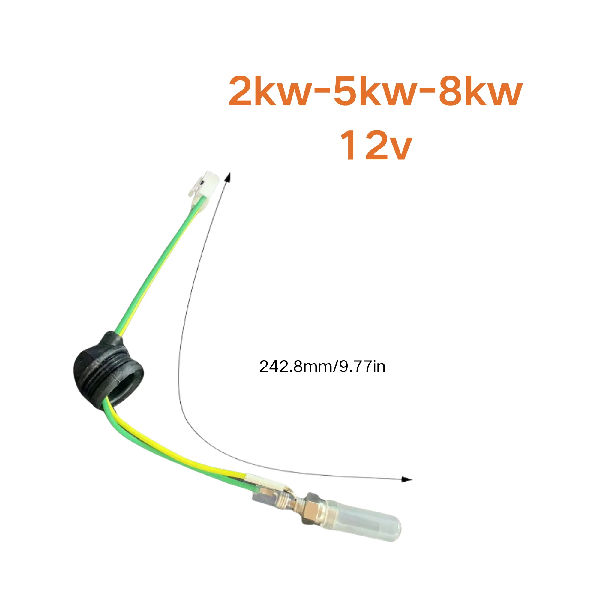 12V parking heater glow plug replacement accessories, diesel ignition plug spare parts compatible with 2000W, 5000W and 8000W di