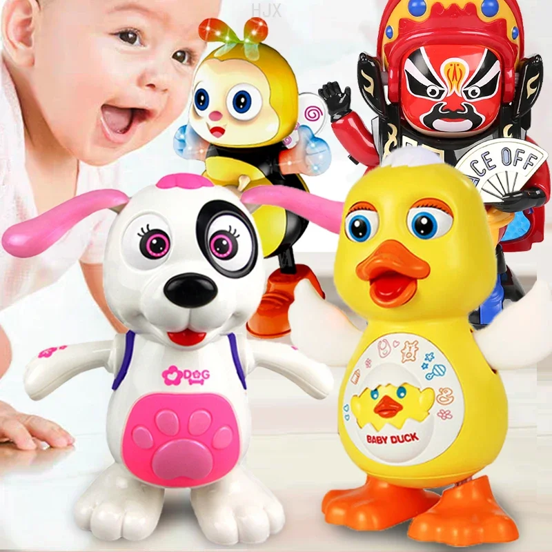 

Baby Toy Robots Electronic Electric Toys for Toddlers Kids Children Walking Doll Pets Dancing Robot Dog Pig Duck Animal Boy Gril