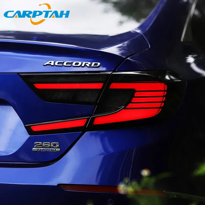 Car LED Tail Lights Taillight For Honda Accord 10 2018-2022 Rear Lamp DRL + Dynamic Turn Signal + Reverse Light + Brake LED