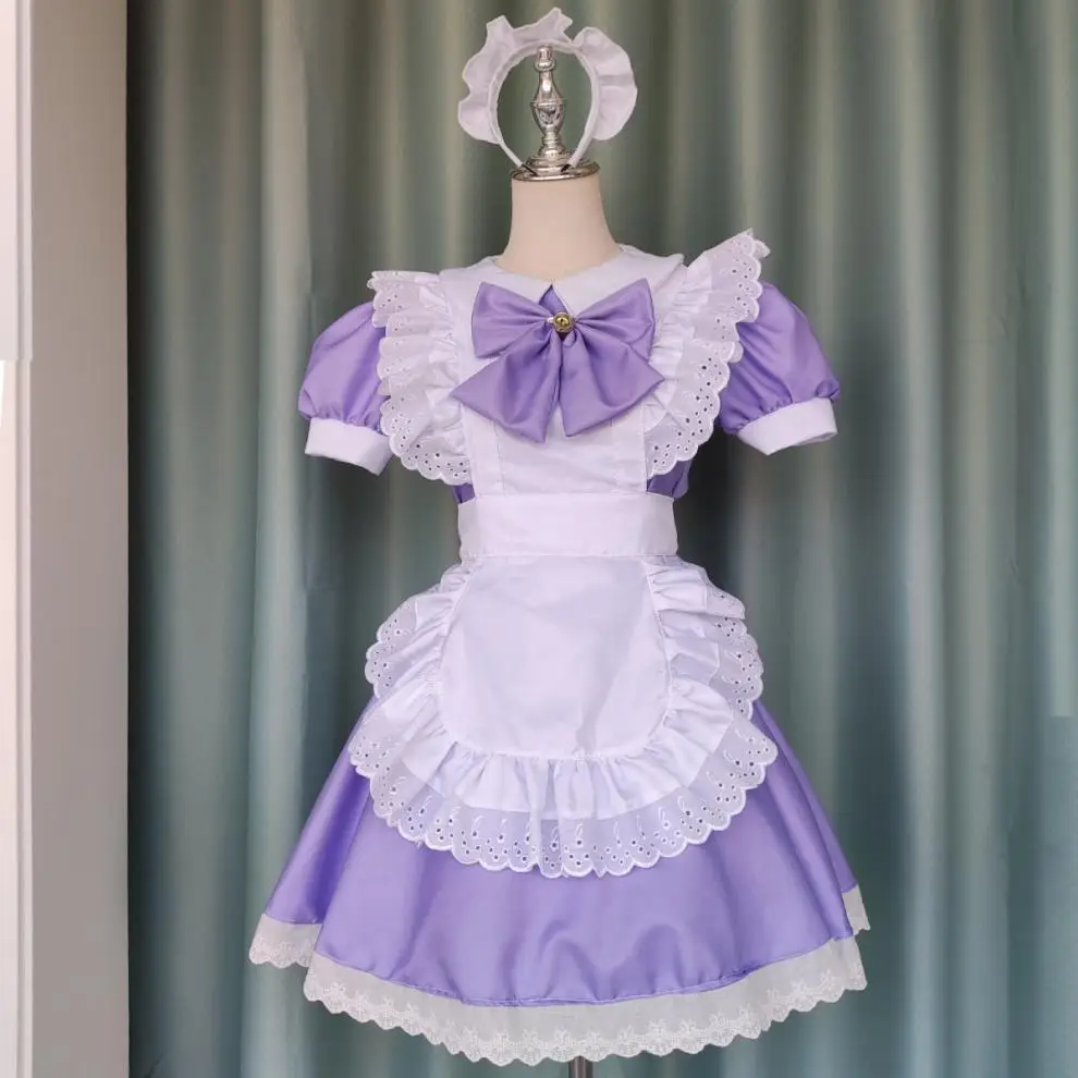 Magic girl small round cosplay maid coffee cos deer eye round,  flame  round maid anime costume