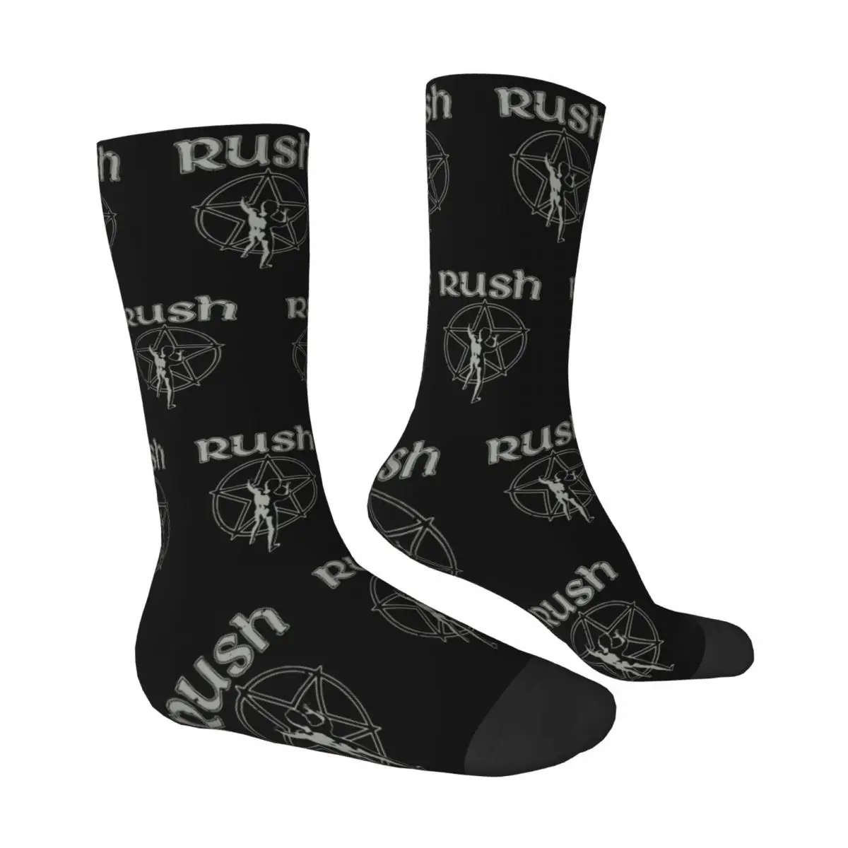 Rush Rock Band Stockings Graphic Funny Socks Autumn Non-Slip Socks Men's Cycling High Quality Socks