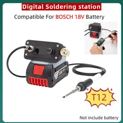 T12 Cordless Soldering Iron For BOSCH 18V Lithium Battery Portable Intelligent Digital Soldering Table For DIY Repair