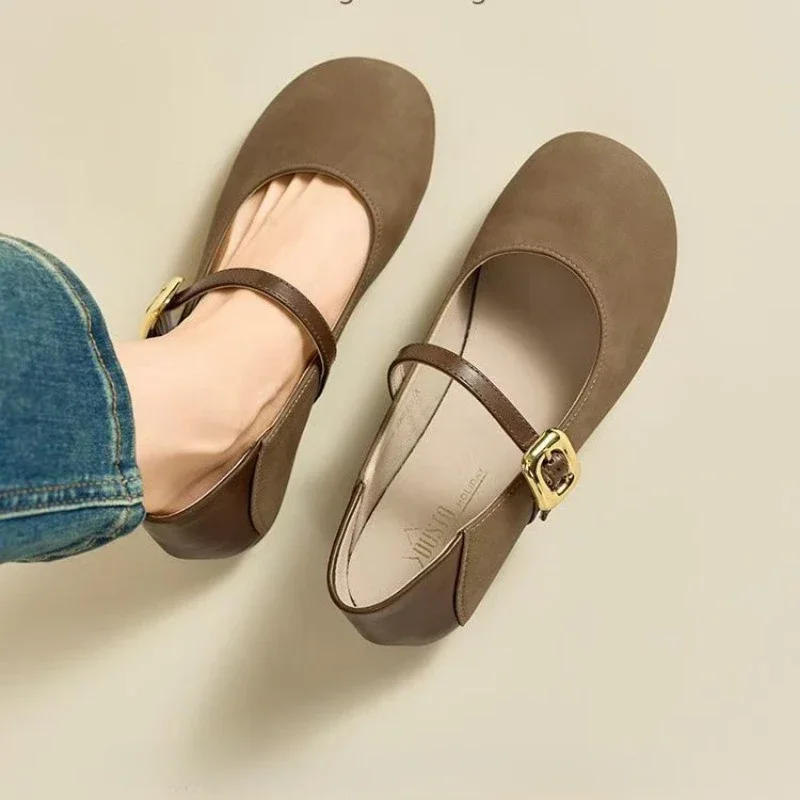 Shoes for Women Elegant Party Moccasins Single Retro Style Quick Delivery Cheap Clearance Genuine Mark Social 39 Y2k Woman Flats