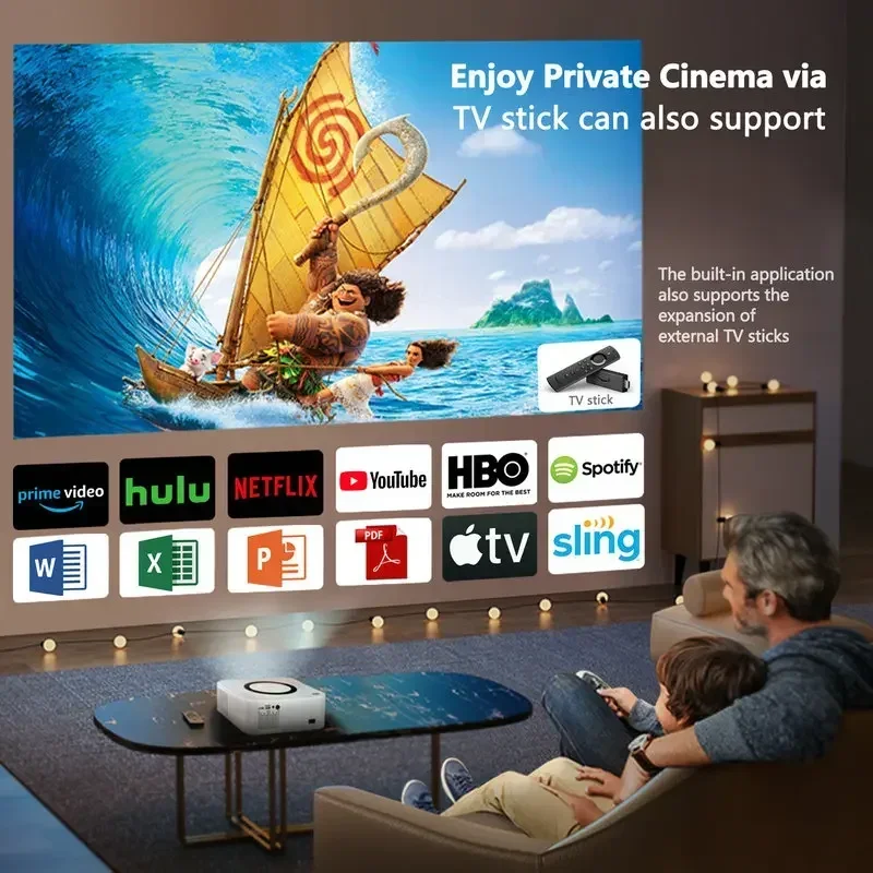 Vivicine Y9 Mini projektor wideo LED 1080P, przenośny, 5G, WiFi, inteligentny dom ręczny, Full HD, Android 11 Game Beamer