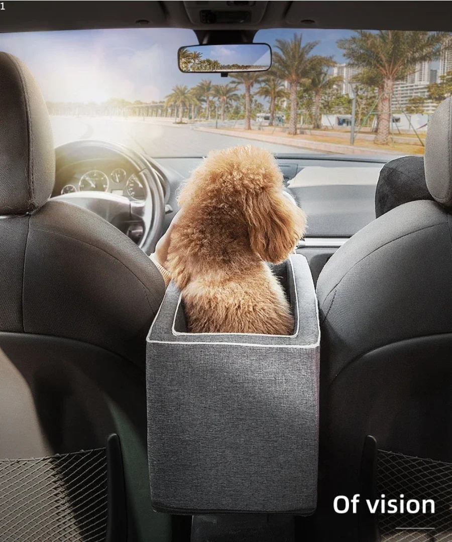 Dog Car Seat Car Mounted Dog Kennel Car Seat Portable Central Console  Carrier Bag Pet Supplies Cat Accessories Dog Bag