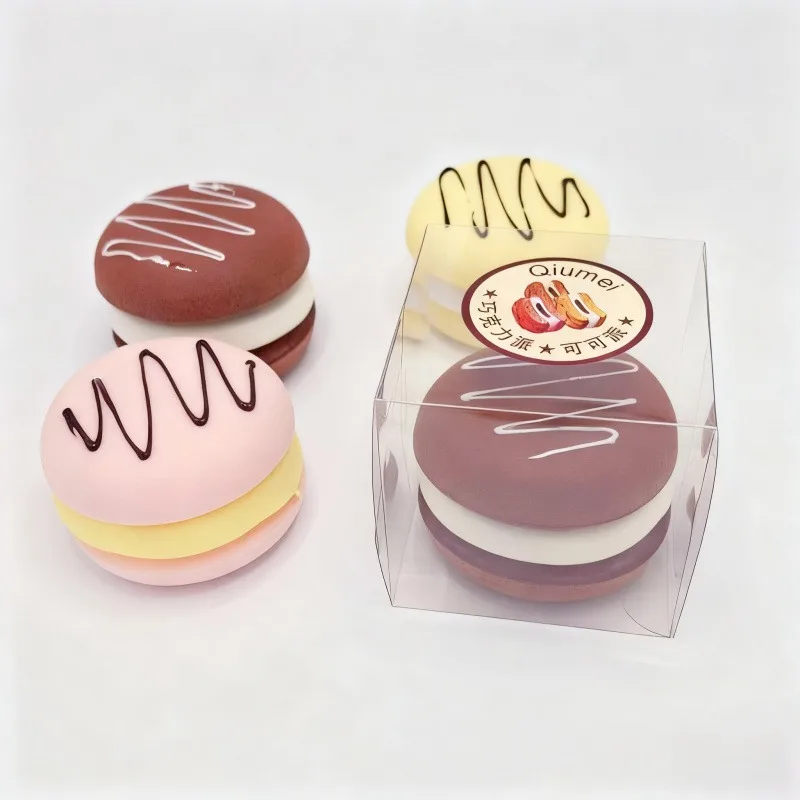 Squishy Simulated Sandwich Cake Squeeze Toy Stress Relief Slow Rising Sensory Fidget for Anxiety ADHDAutism Gift for Kids Adults