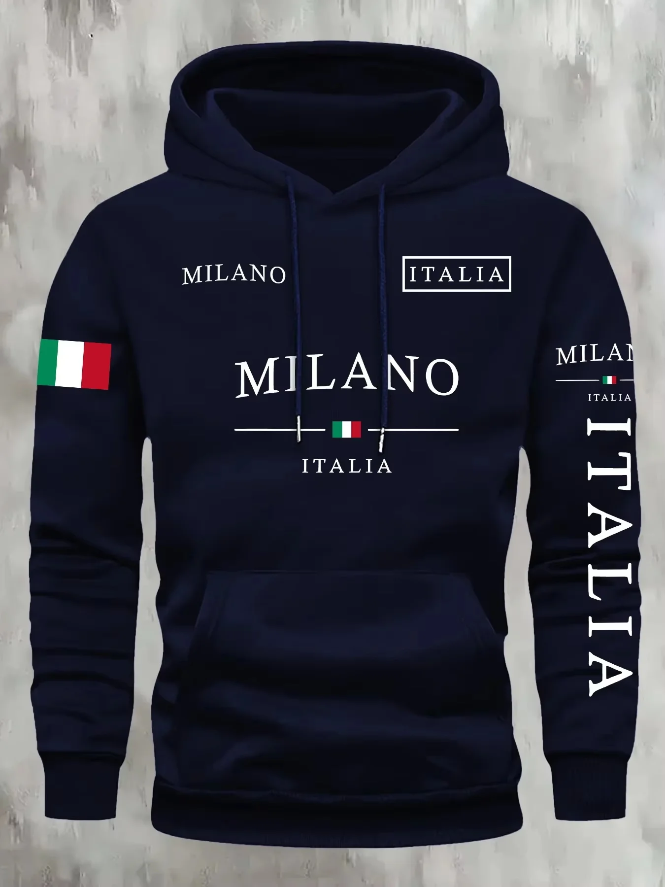 ITALIA MILANO Men Women Hoodie Outdoor Street Casual Sports Vacation Trend Spring Autumn Winter Couple Sweatshirt Top Clothing