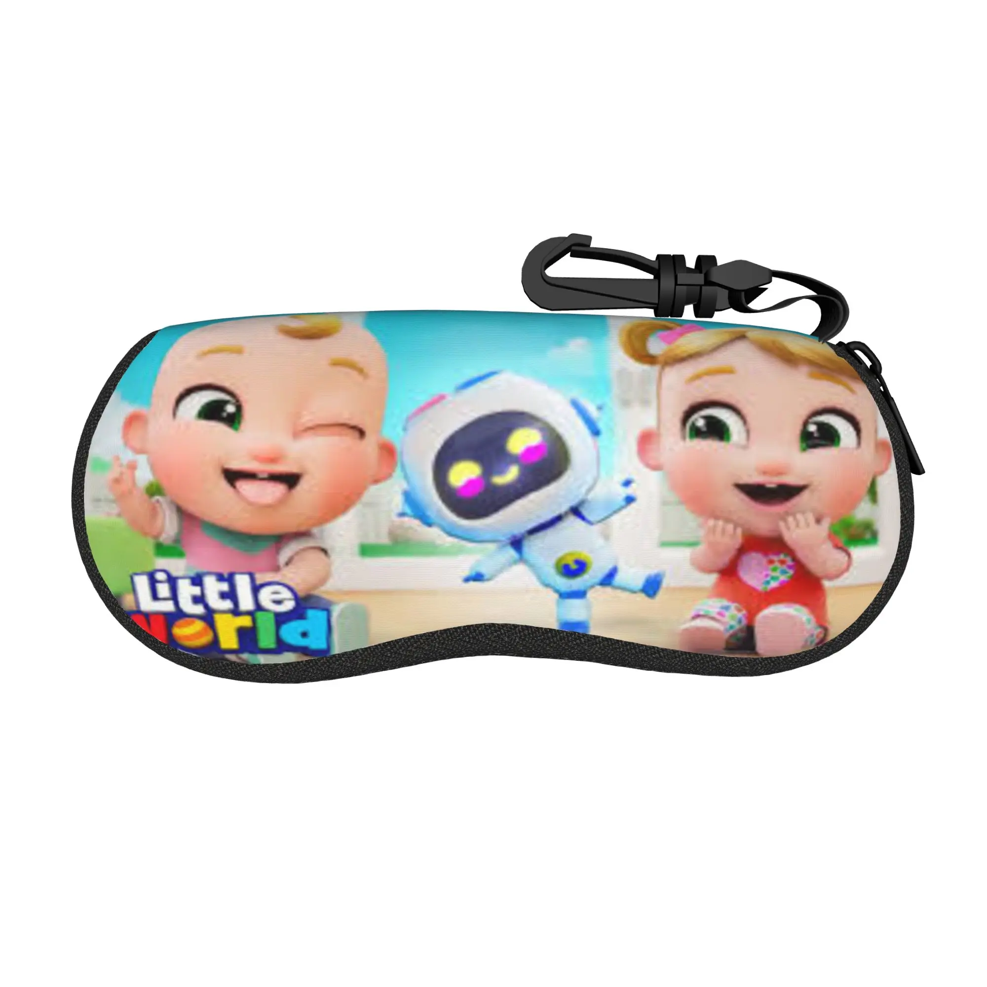 Harajuku Little World cartoon anime Glasses Case Student Zipper  Eyewear Box Anti-Pressure Eyewear Container