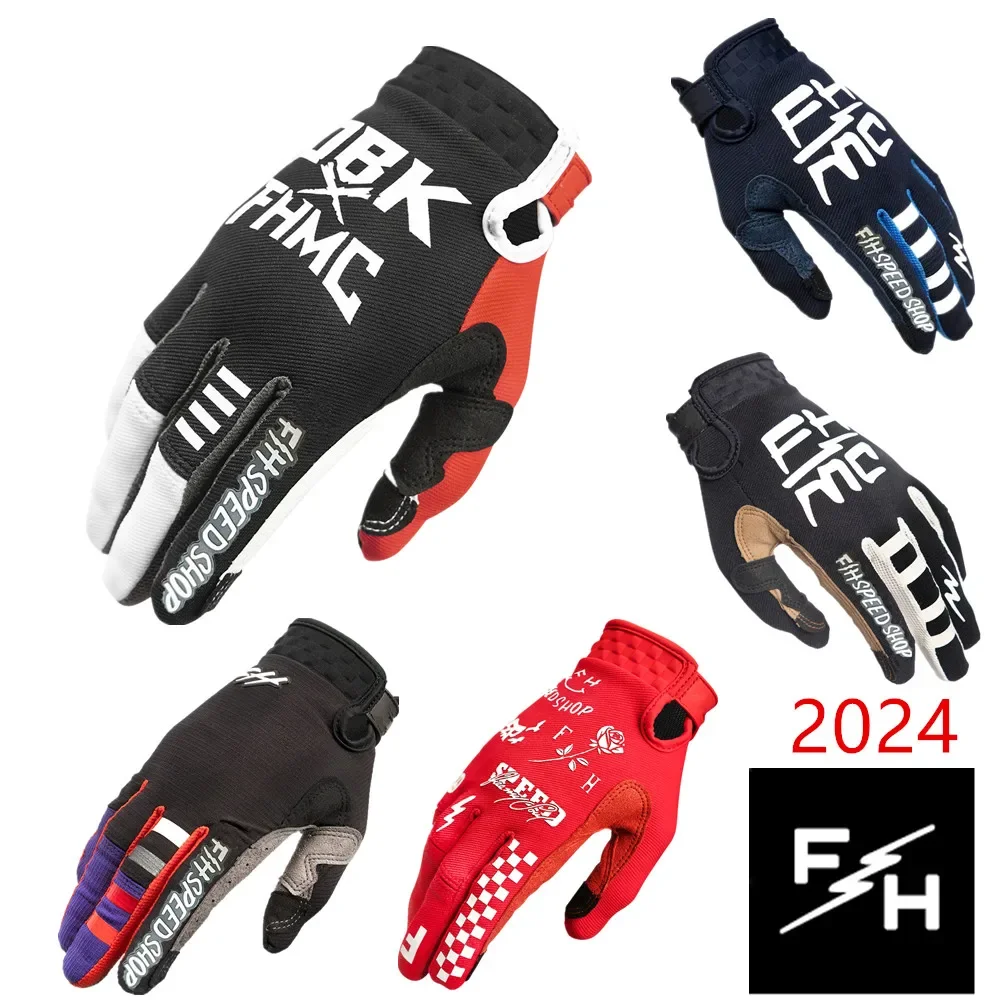 Podium FXR Touch Screen Speed Style Twitch Motocross Glove Riding Bike Gloves MX MTB Off Road Racing Sports Cycling Glove