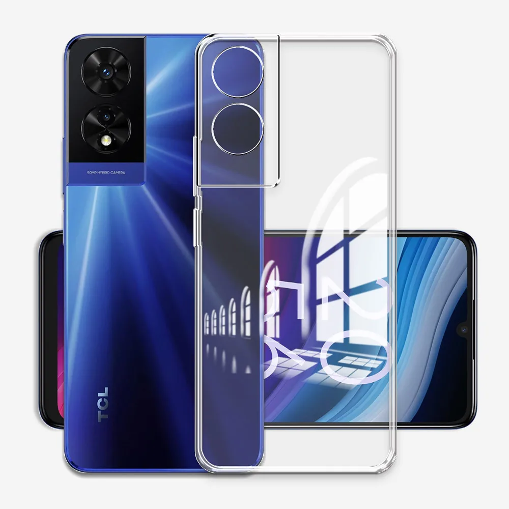 جراب سيليكون Tcl من tpu شفاف لـ tcl ، مقاوم للصدمات ، tcl505/tcl501 funda
