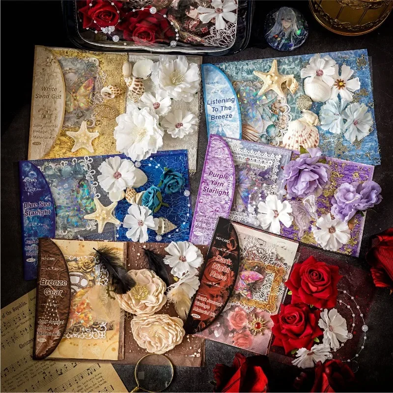 Goods Itabag Bag Badge Decoration Material Bag Art Handbook Shop Series Vintage Material Handbook Tie Bag Goods Diy Decoration