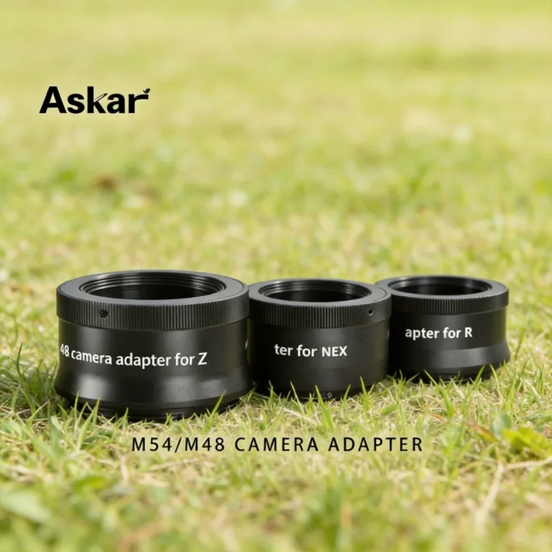 

Адаптер Askar M54/M48 с внутренней резьбой для беззеркальных камер, совместимый с моделями Nk, Cn, Sy