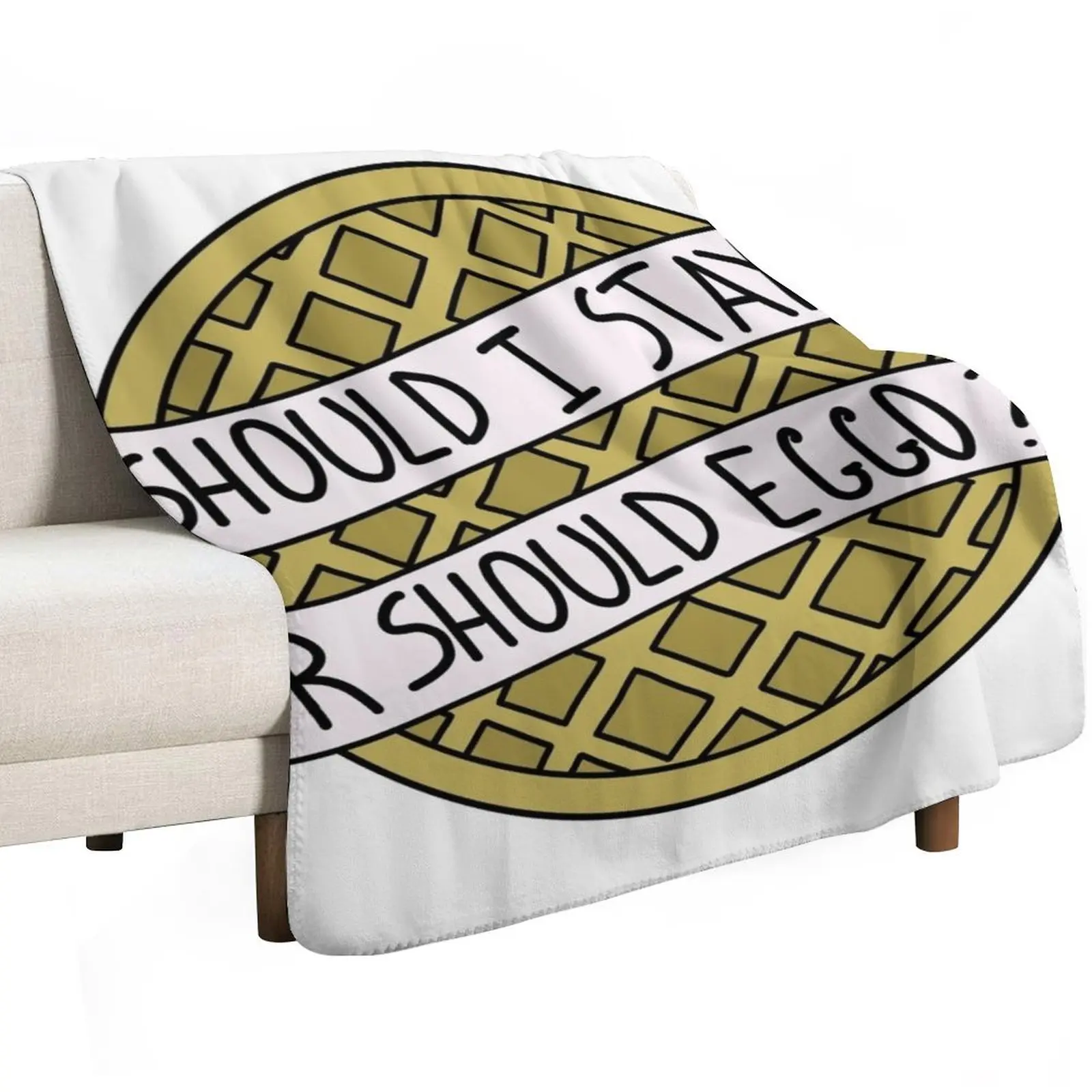 Should I Stay Or Should Eggo Throw Blanket Kid'S warm winter Plaid on the sofa For Sofa Thin Hairys blankets ands Blankets