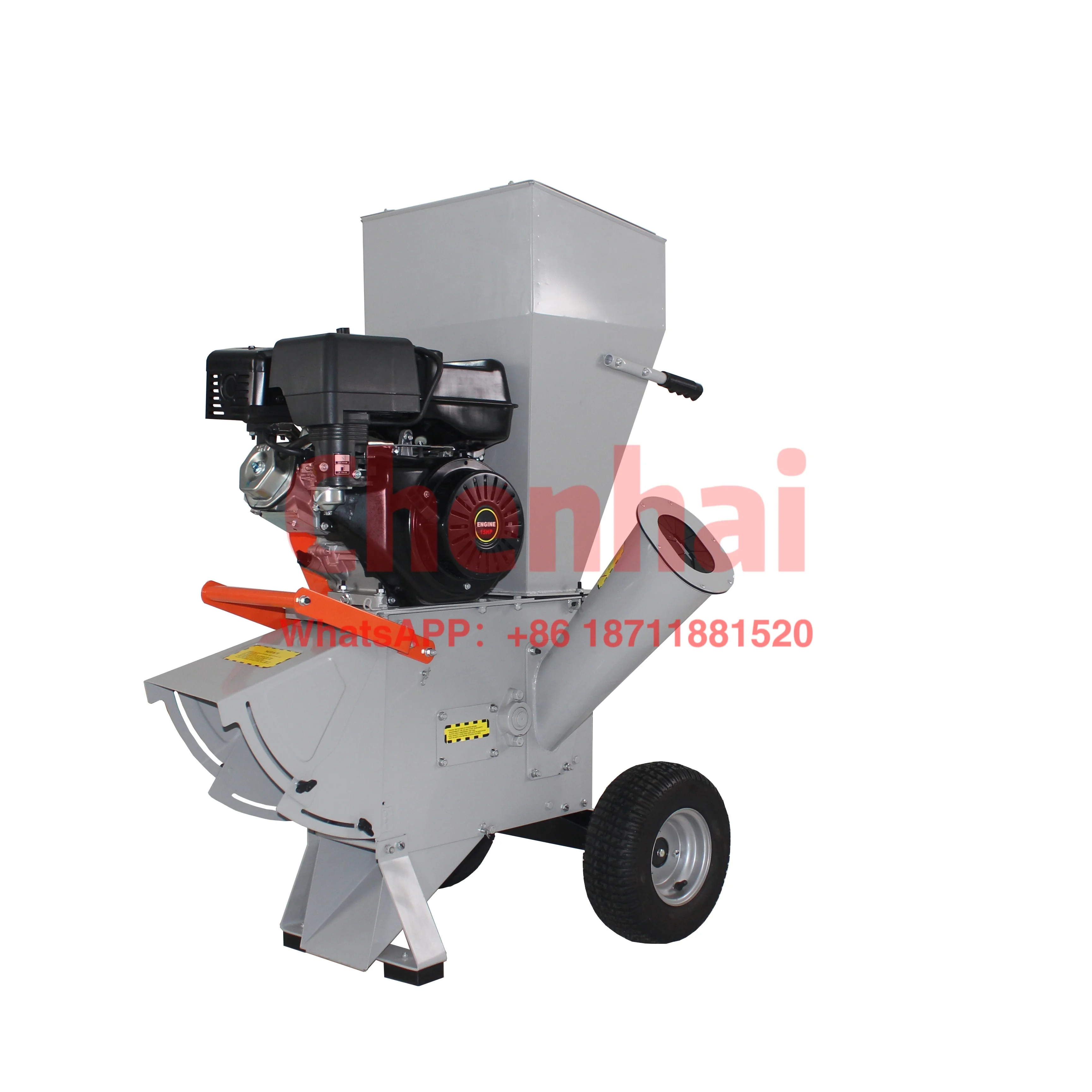 

Speedy hot selling 15hp gasoline atv towable mobile palm tree garden branch wood leaf gas chipper shredder