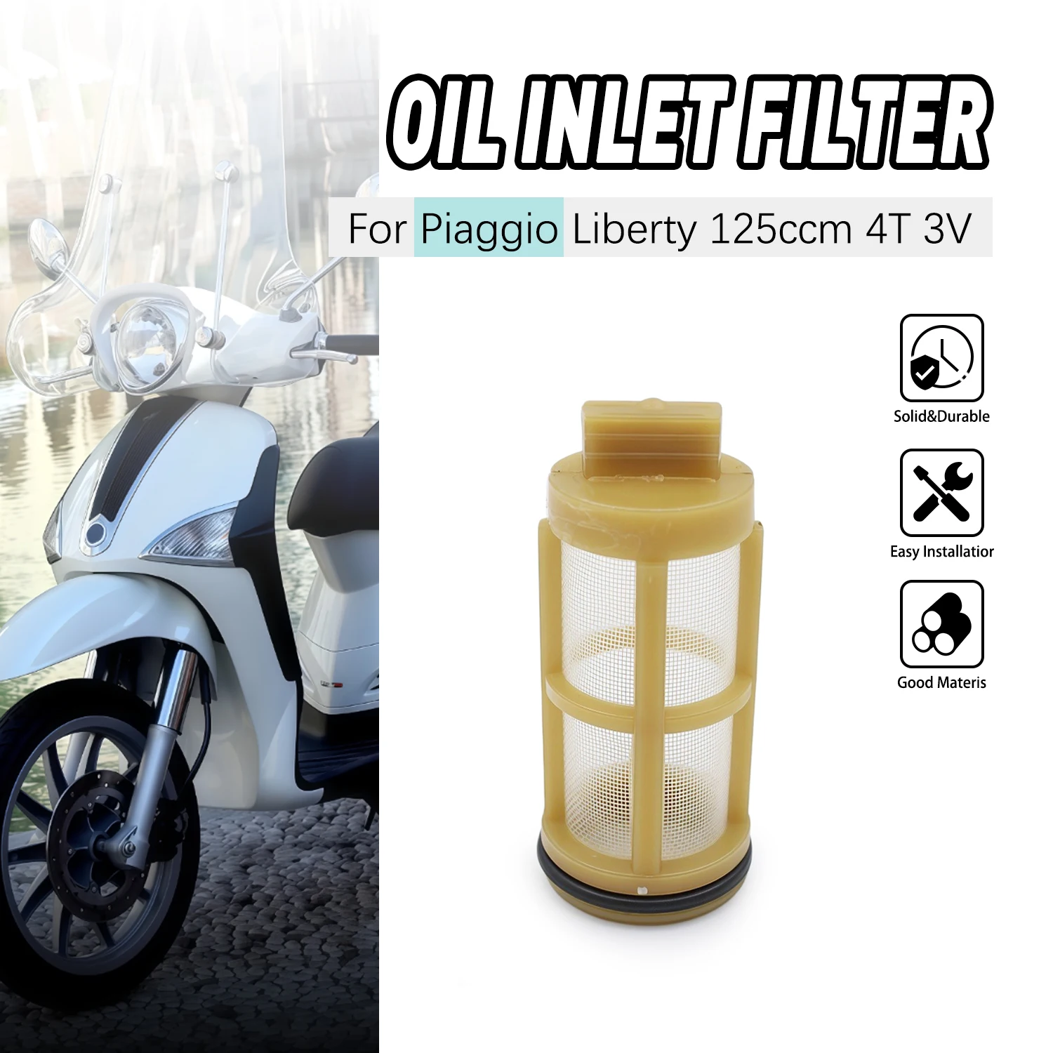 

Motorcycle Accessories Oil Filter For Piaggio Liberty 125ccm 4T 3V B015454