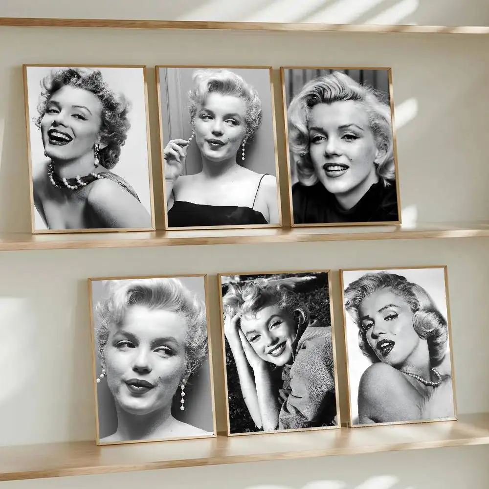 مارلين مونرو المشارك ورقة طباعة غرفة المعيشة المنزلي غرفة نوم مدخل بار مطعم مقهى الفن